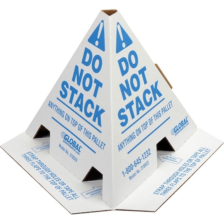 Do Not Stack Printed Pallet Cones, White, 50/Pack